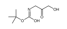 (3-羟基-2-氧代丙基)氨基甲酸叔丁酯结构式