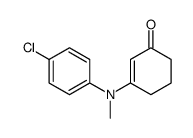 3-[(4-chlorophenyl)(methyl)amino]cyclohex-2-enone Structure