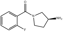 (S)-(3-Aminopyrrolidin-1-yl)(2-fluorophenyl)methanone Structure