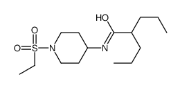 N-(1-ethylsulfonylpiperidin-4-yl)-2-propylpentanamide Structure