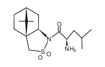 (2R,2'R)-N-(2'-amino-4'-methylpentanoyl)bornane-10,2-sultam Structure