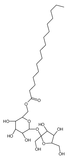 [(2R,3S,4S,5R,6R)-6-[(2S,3S,4S,5R)-3,4-dihydroxy-2,5-bis(hydroxymethyl)oxolan-2-yl]oxy-3,4,5-trihydroxyoxan-2-yl]methyl hexadecanoate结构式