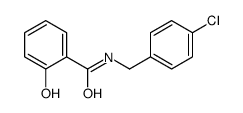 N-[(4-chlorophenyl)methyl]-2-hydroxybenzamide结构式