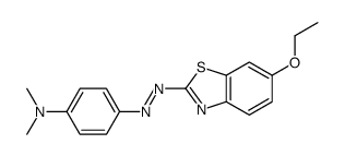 2-[p-(Dimethylamino)phenylazo]-6-ethoxybenzothiazole Structure