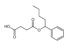 4-OXO-4-((1-PHENYLPENTYL)OXY)BUTANOIC ACID结构式