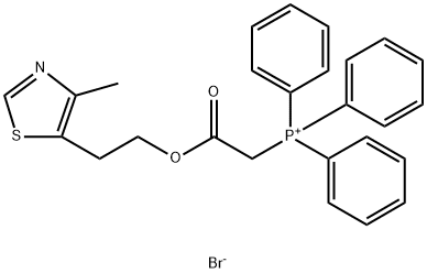 2-(2-(4-methylthiazol-5-yl)ethoxy)-2-oxoethyl)triphenylphosphonium bromide structure