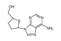 [(2S,5R)-5-(6-aminopurin-9-yl)thiolan-2-yl]methanol Structure