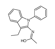 N-(3-ethyl-1-phenylindol-2-yl)acetamide Structure