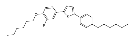 2-(3-fluoro-4-hexoxyphenyl)-5-(4-hexylphenyl)thiophene结构式