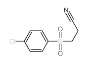 Propanenitrile,3-[(4-chlorophenyl)sulfonyl]-结构式