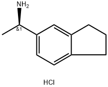 (1r)-1-(2,3-dihydro-1h-inden-5-yl)ethan-1-amine hydrochloride Structure