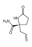 2-Pyrrolidinecarboxamide,5-oxo-2-(2-propenyl)-,(R)-(9CI) Structure