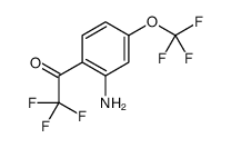 1-[2-amino-4-(trifluoromethoxy)phenyl]-2,2,2-trifluoro-ethanone Structure