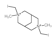 3,7-Diazoniabicyclo[3.3.1]nonane,3,7-bis(iodomethyl)-3,7-dimethyl-, iodide (1:2)结构式