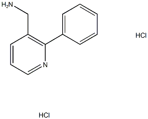 (2-Phenylpyridin-3-yl)methanamine dihydrochloride Structure