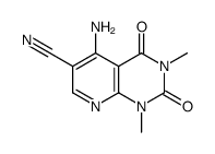 5-amino-6-cyano-1,3-dimethyl-1,2,3,4-tetrahydropyrido(2,3-d)pyrimidine-2,4-dione Structure