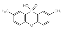 10H-Phenoxaphosphine, 10-hydroxy-2,8-dimethyl-, 10-oxide structure