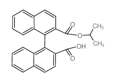 2'-(isopropoxycarbonyl)-1,1'-binaphthalene-2-carboxylic acid (en)[1,1'-Binaphthalene]-2,2'-dicarboxylic acid, mono(1-methylethyl) ester (en)结构式