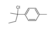 1-(1-chloro-1-methyl-propyl)-4-methyl-benzene结构式