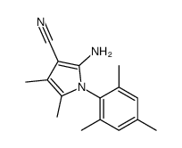 2-Amino-1-mesityl-4,5-dimethyl-1H-pyrrole-3-carbonitrile structure