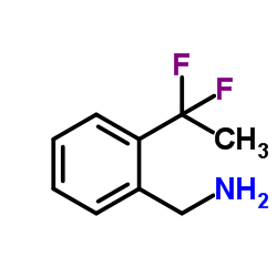 1-[2-(1,1-Difluoroethyl)phenyl]methanamine structure