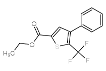 ethyl 4-phenyl-5-(trifluoromethyl)thiophene-2-carboxylate Structure