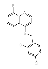 Cinnoline,4-[[(2,4-dichlorophenyl)methyl]thio]-8-fluoro- Structure