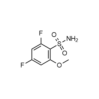 2,4-二氟-6-甲氧基苯磺酰胺结构式