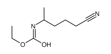 Carbamic acid,(4-cyano-1-methylbutyl)-,ethyl ester (9CI) structure