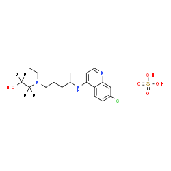 Hydroxychloroquine-d4 (sulfate) Structure