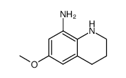 6-methoxy-1,2,3,4-tetrahydroquinolin-8-amine结构式