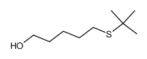 5-tert-butylsulfanyl-pentan-1-ol结构式