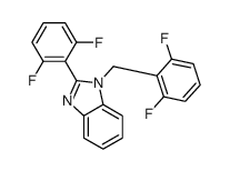 2-(2,6-difluorophenyl)-1-[(2,6-difluorophenyl)methyl]benzoimidazole Structure