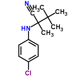 2-[(4-Chlorophenyl)amino]-2,3,3-trimethylbutanenitrile结构式