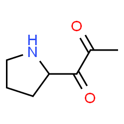 1,2-Propanedione, 1-(2-pyrrolidinyl)- (9CI) structure