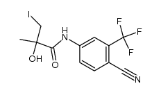 N-[4-cyano-3-(trifluoromethyl)phenyl]-2-hydroxy-3-iodo-2-methylpropanamide Structure