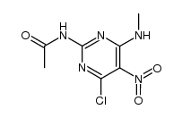 N1-[4-chloro-6-(methylamino)-5-nitro-2-pyrimidinyl]acetamide Structure