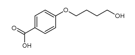 4-(ω-hydroxybutoxy)benzoic acid结构式