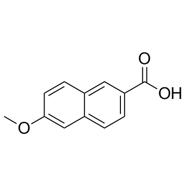 6-甲氧基-2-萘甲酸结构式