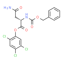 N2-[(Benzyloxy)carbonyl]-L-asparagine 2,4,5-trichlorophenyl ester结构式