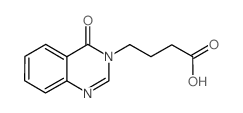 4-(4-氧代喹唑啉)丁酸结构式