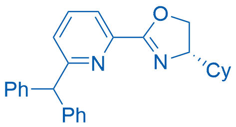 (S)-2-(6-Benzhydrylpyridin-2-yl)-4-cyclohexyl-4,5-dihydrooxazole Structure