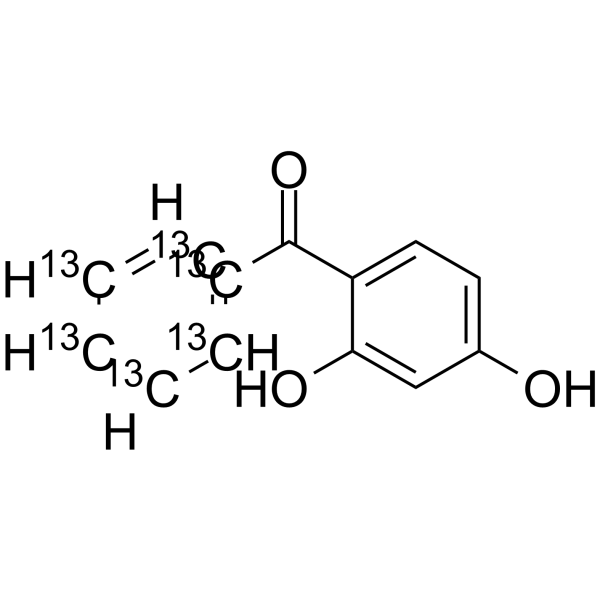 2,4-Dihydroxybenzophenone-13C6结构式