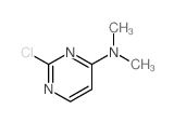 2-氯-N,N-二甲基嘧啶-4-胺结构式