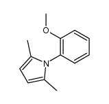 1-(2-methoxyphenyl)-2,5-dimethyl-1H-pyrrole结构式