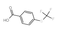 4-(三氟甲基硫代)苯甲酸结构式