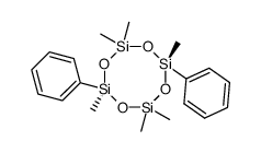 trans-2.6-Diphenylhexamethylcyclotetrasiloxan结构式