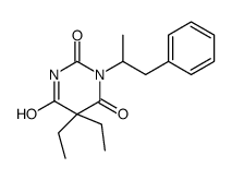 5,5-diethyl-1-(1-phenylpropan-2-yl)-1,3-diazinane-2,4,6-trione Structure