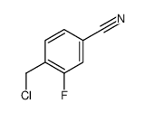 4-(氯甲基)-3-氟苯甲腈结构式