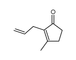 3-methyl-2-(-2-propenyl)cyclopenten-1-one Structure